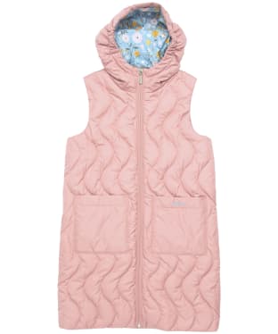 Girl's Barbour Guilden Gilet, 10-15yrs - Soft Coral / Folky