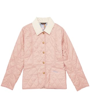 Girl's Barbour Printed Summer Liddesdale Quilted Jacket – 10-15yrs - Soft Coral / Folky