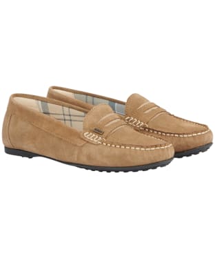 Women's Barbour Pippa Loafers - Taupe Suede