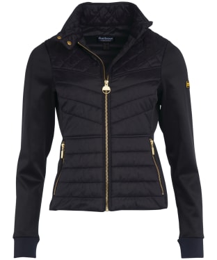 Women's Barbour International Heathcote Sweater Jacket - Black