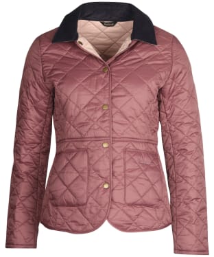 Women's Barbour Deveron Quilted Jacket - Dewberry / Pale Pink