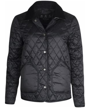 Women's Barbour Sudbury Quilted Jacket - Black / Ancient 