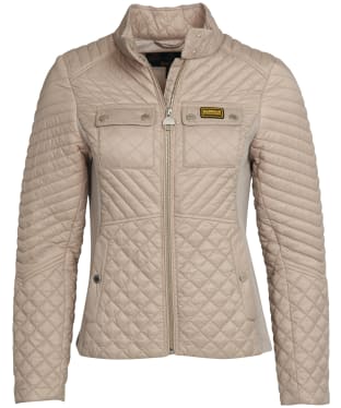 Women's Barbour International Morgan Quilted Jacket - Putty
