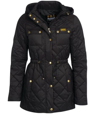 Women's Barbour International Avalon Quilted Jacket - Black