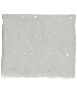 Women's Barbour International Star Foil Print Wrap - Soft Grey