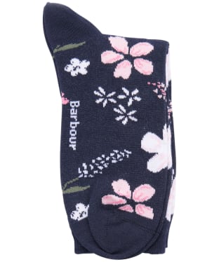 Women's Barbour Ditsy Floral Socks - Navy