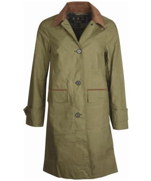 Women's Barbour Gunby Showerproof Jacket - Olive / Classic Tartan