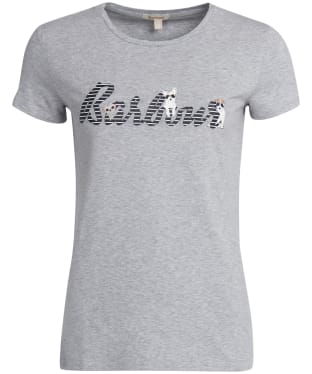 Women's Barbour Southport Tee - Light Grey Marl