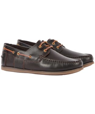 Men's Barbour Capstan Boat Shoes - Dark Brown