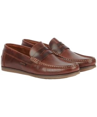 Men's Barbour Kelson Loafers - Mahogany