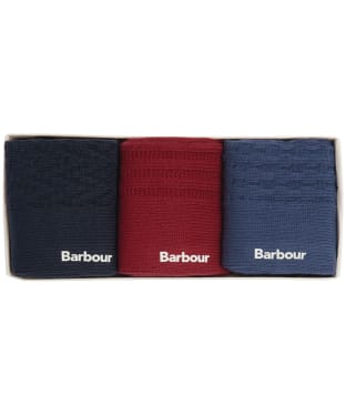 Men's Barbour Cheswick 3 Pack Sock Set - Summer Navy