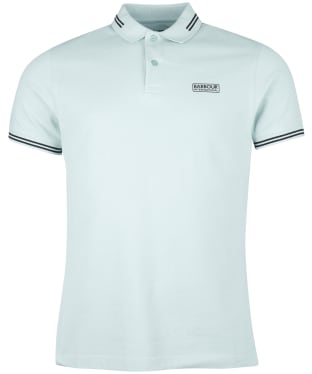 Men's Barbour International Essential Tipped Polo Shirt - Pastel Spruce