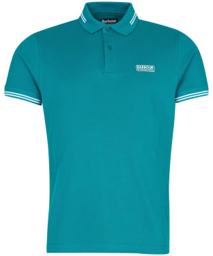 Men's Barbour International Essential Tipped Polo Shirt - Shaded Spruce
