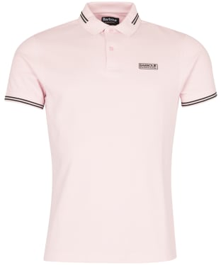 Men's Barbour International Essential Tipped Polo Shirt - Pink Cider