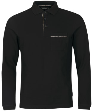 Men’s Barbour Evin L/S Polo Shirt - Black