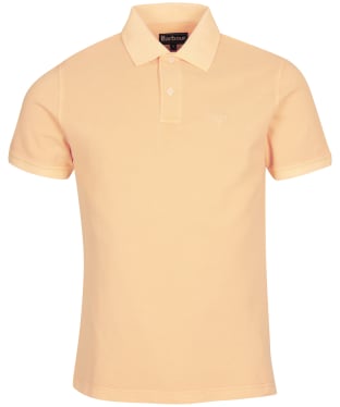 Men's Barbour Washed Sports Polo Shirt - Coral Sands