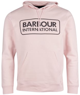Men's Barbour International Pop Over Hoodie - Pink Cider