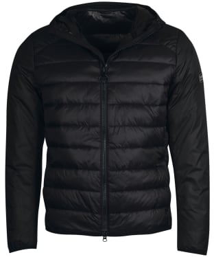 Men's Barbour International Hooded Dulwich Quilted Jacket - Black