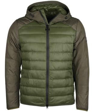 Men's Barbour International Hooded Dulwich Quilted Jacket - Forest