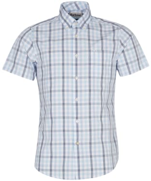 Men's Barbour Longstone S/S Tailored Shirt - Sky Blue