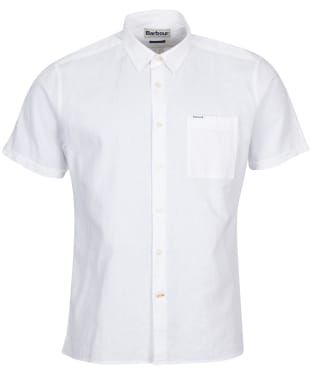 Men's Barbour Nelson S/S Summer Shirt - White