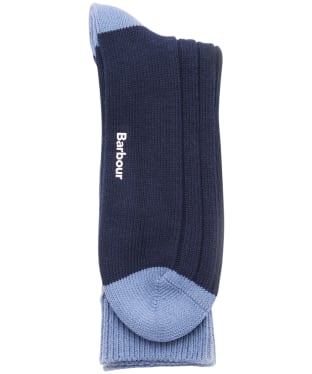 Men's Barbour Colorado Stripe Socks - Colorado Blue