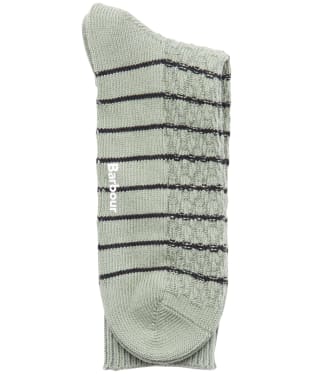 Men's Barbour Texture Stripe Sock - Olive