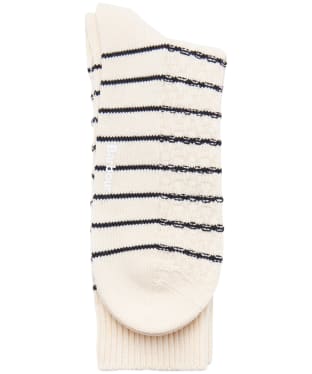 Men's Barbour Texture Stripe Sock - Ecru