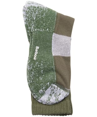 Men's Barbour Lowland Coolmax Hiker Socks - Green