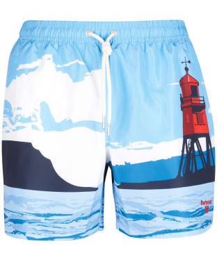 Men’s Barbour Beacon Print Swim Shorts - Blue