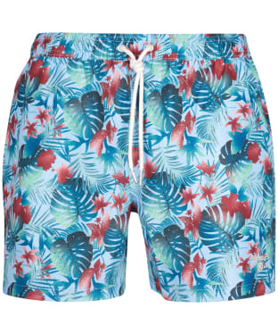 Men's Barbour Hawaiian Print Swim Shorts - Powder Blue