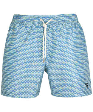 Men's Barbour Diamond Geo Swim Shorts - Force Blue
