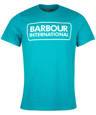 Men's Barbour International Essential Large Logo T-Shirt - Shaded Spruce