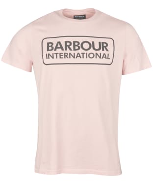 Men's Barbour International Essential Large Logo T-Shirt - Pink Cider