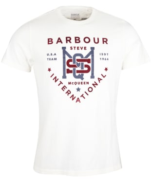 Men's Barbour International SMQ Jet Tee - Whisper White