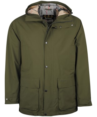 Men's Barbour Waterproof Hooded Bedale Jacket - Olive / Dress
