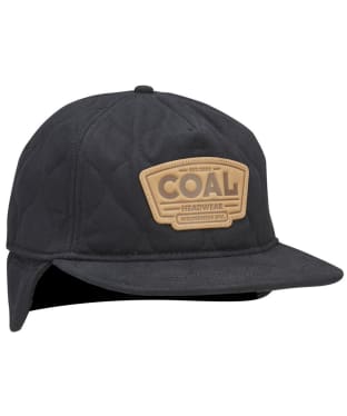 Coal The Cummins Quilted Flat Brim Cap With Ear Flaps - Black
