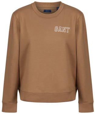 Women’s GANT Graphic Puff Sleeve Sweater - Roasted Walnut