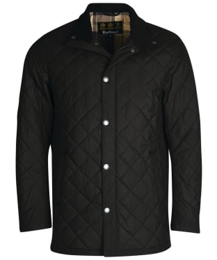 Men's Barbour Fortis Quilted Jacket - Black / Dress