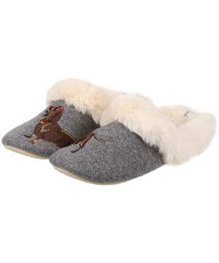 Women’s Joules Slippet Luxe Slippers - Sausage Dog