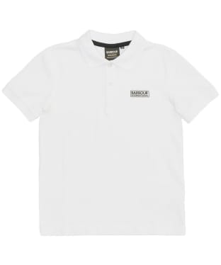Boy's Barbour International Essentials Polo Shirt, 6-9yrs - White