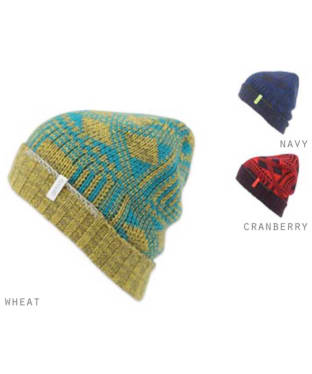 Ignite Stitch Knit Hat Cuff Beanie - Cranberry
