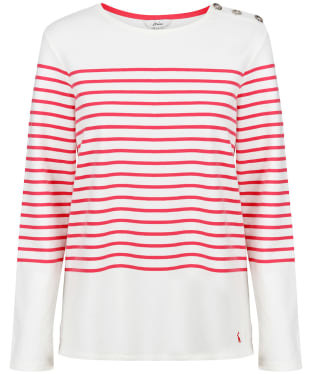 Women’s Joules Seacombe Top - Engine Pink Stripe
