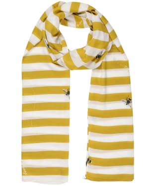 Women’s Joules Eco Conway Scarf - Antique Gold / Cream