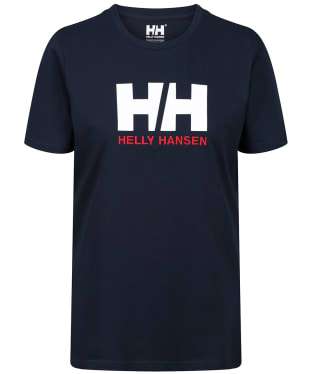Women’s Helly Hansen Logo Organic Cotton Short Sleeved T-Shirt - Navy
