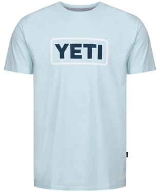 YETI Logo Badge Short Sleeve Crew Neck T-Shirt - Light Blue