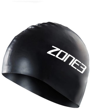 Zone3 Silicone Swim Cap - 48G - Black