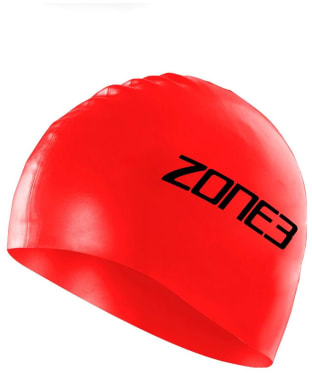Zone3 Silicone Swim Cap - 48G - Red