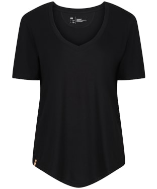 Women’s Tentree TreeBlend V-Neck T-Shirt - Meteorite Black