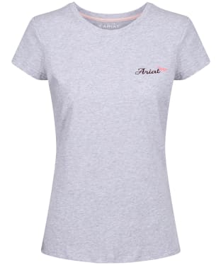 Women’s Ariat Logo Script T-Shirt - Heather Grey